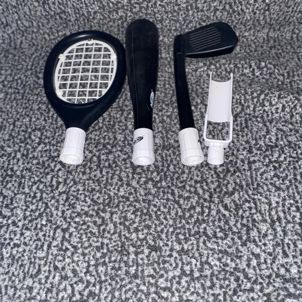 Nerf Black and White Sports Controller Accessory Pack